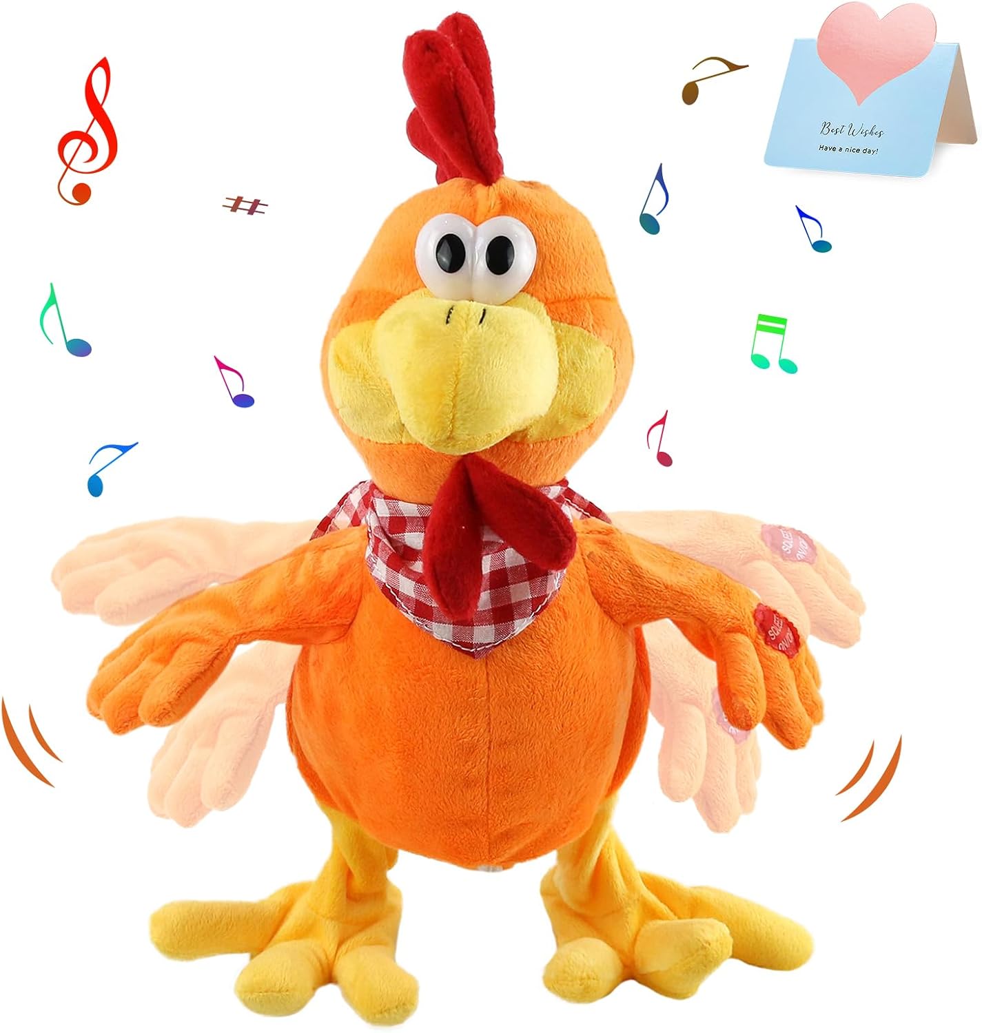 Houwsbaby Squawking Chicken Toy - Interactive Fun!