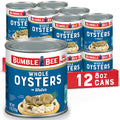 Bumble Bee Premium Select Whole Canned Oysters 8 oz (Pack of 12)