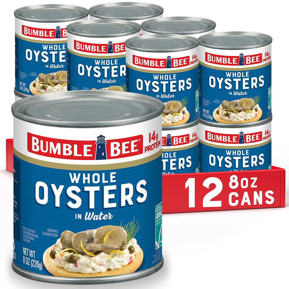 Bumble Bee Premium Select Whole Canned Oysters - 12 Pack