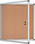 28in x 26in Enclosed Bulletin Board - Lockable Cork Display