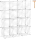 Wire Cube Storage 12-Cube Organizer - Modular Metal Shelving