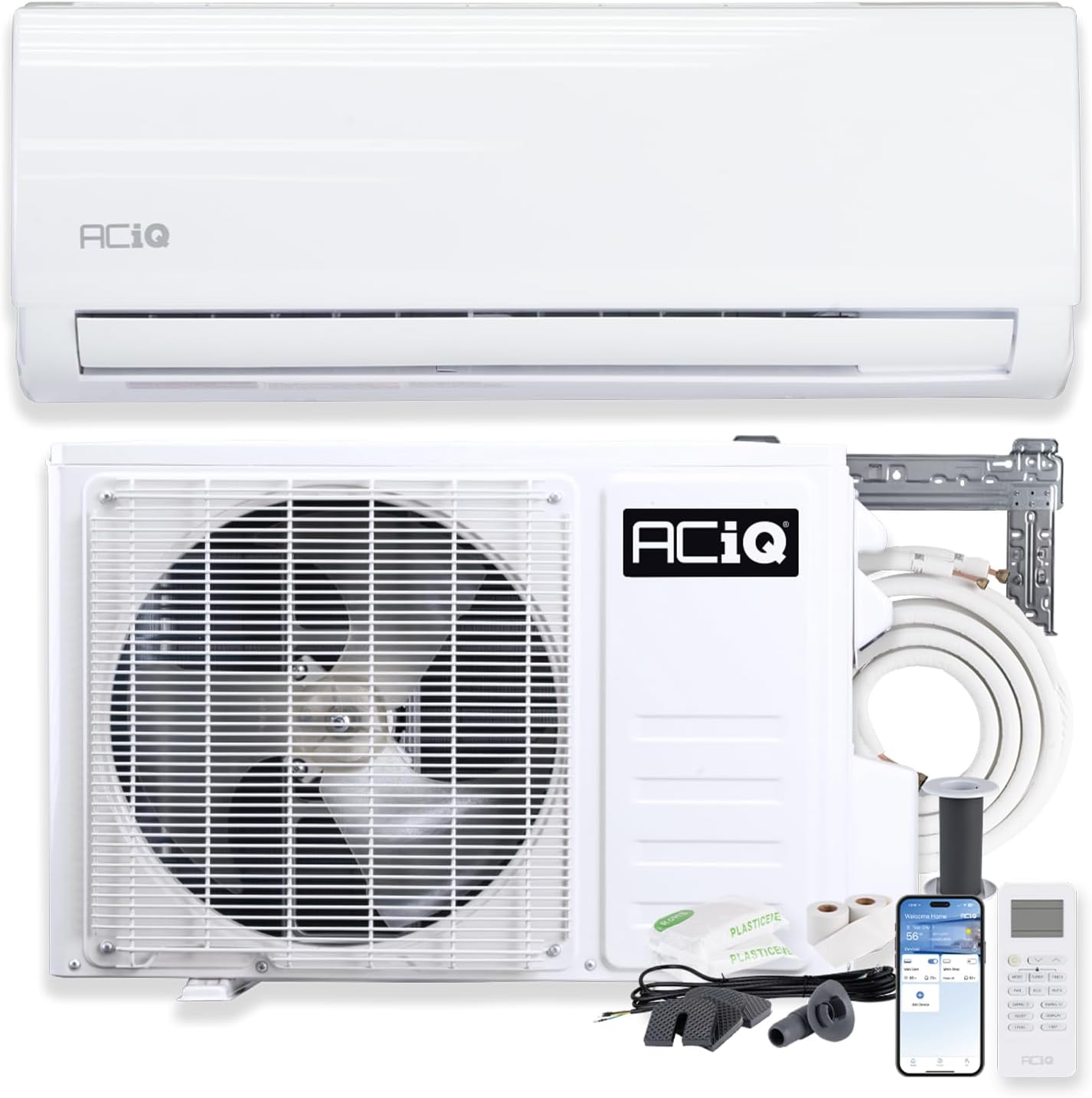 ACiQ 24000 BTU WiFi Mini Split | Comfortable Heating & Cooling