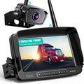 Wireless Backup Camera with 7 in Monitor - Stable HD Rear View System