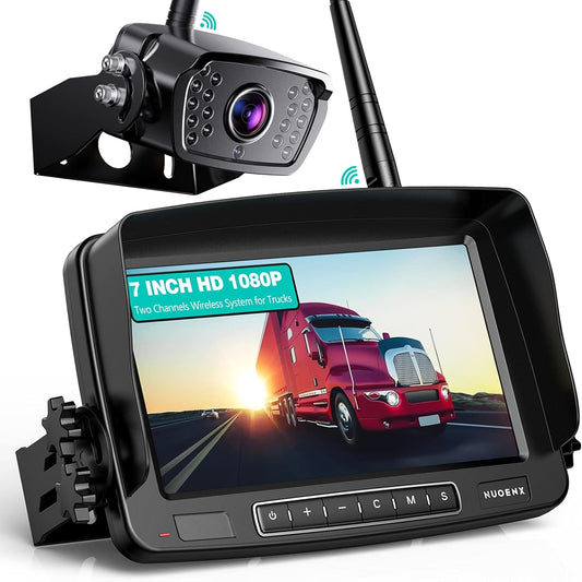 Wireless Backup Camera System with 7 Inch Monitor for RVs and Trucks