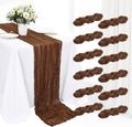 Cheesecloth Table Runner 12 Pack 10ft Boho Gauze - Rustic Wedding