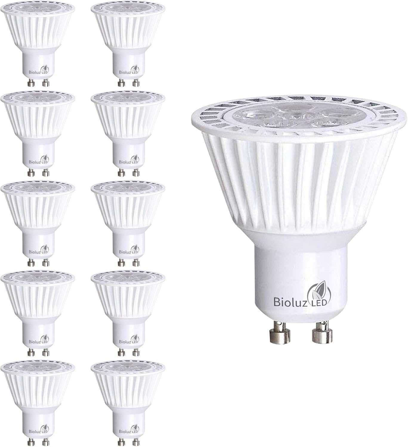 Bioluz LED GU10 Dimmable Bulbs - 3000K Soft White Light