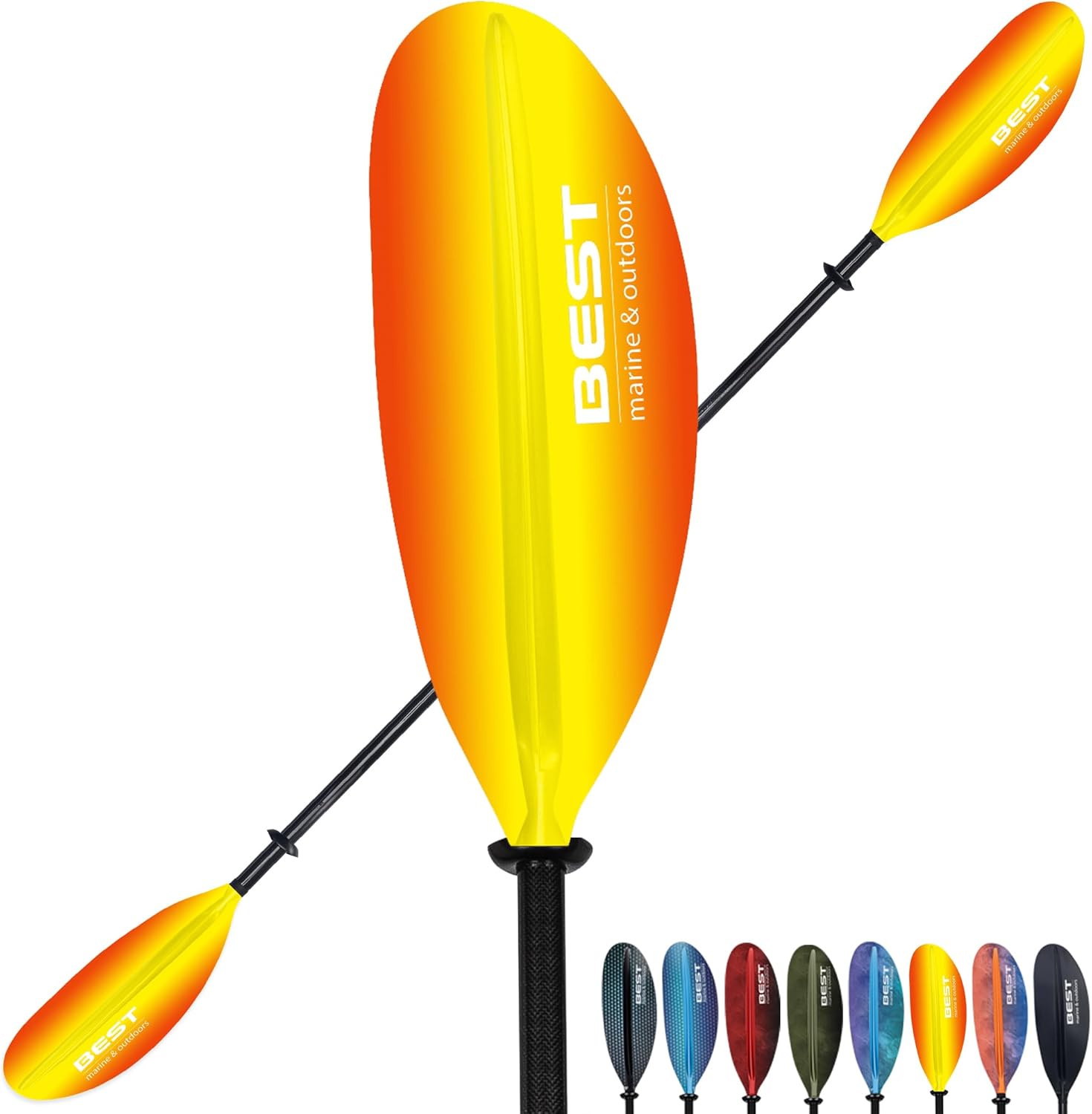 Best Marine Kayak Paddle with Carbon Fiber Shaft for Comfort