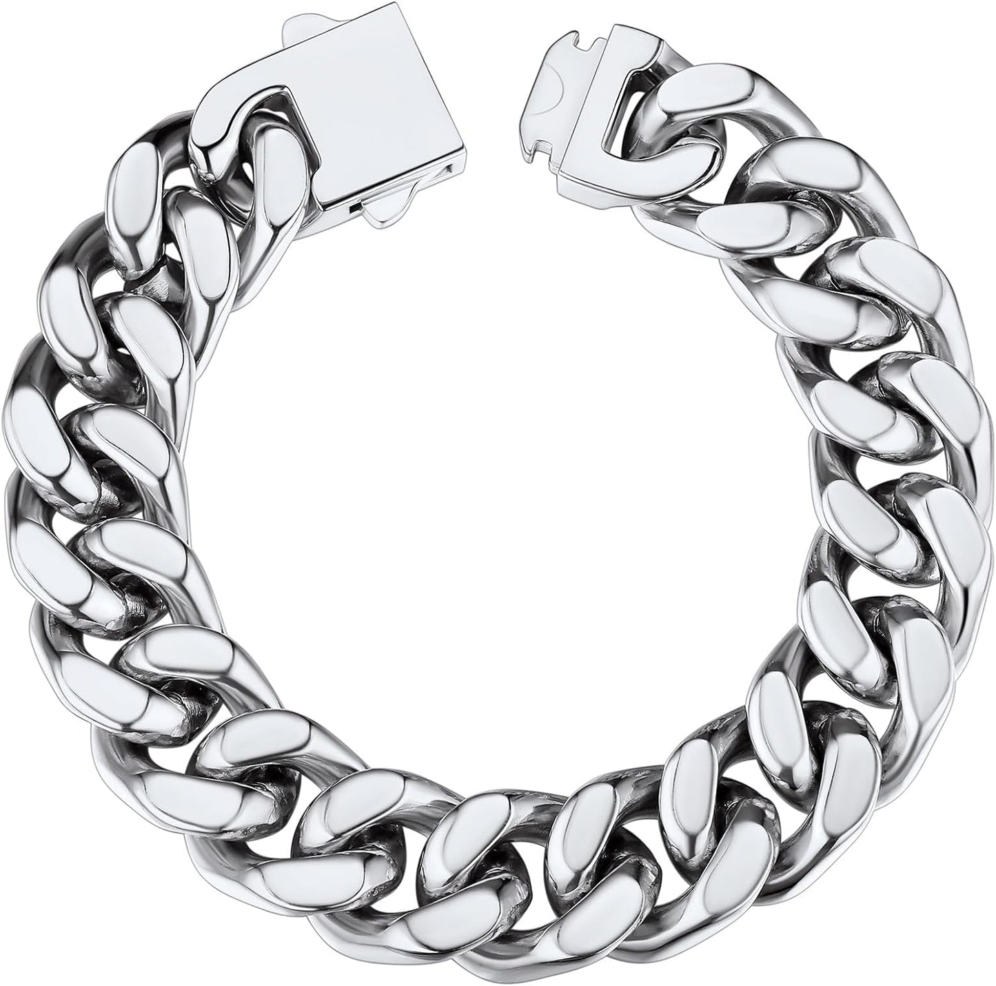 ChainsHouse Stainless Steel Cuban Link Bracelet for Men, Stylish Gift