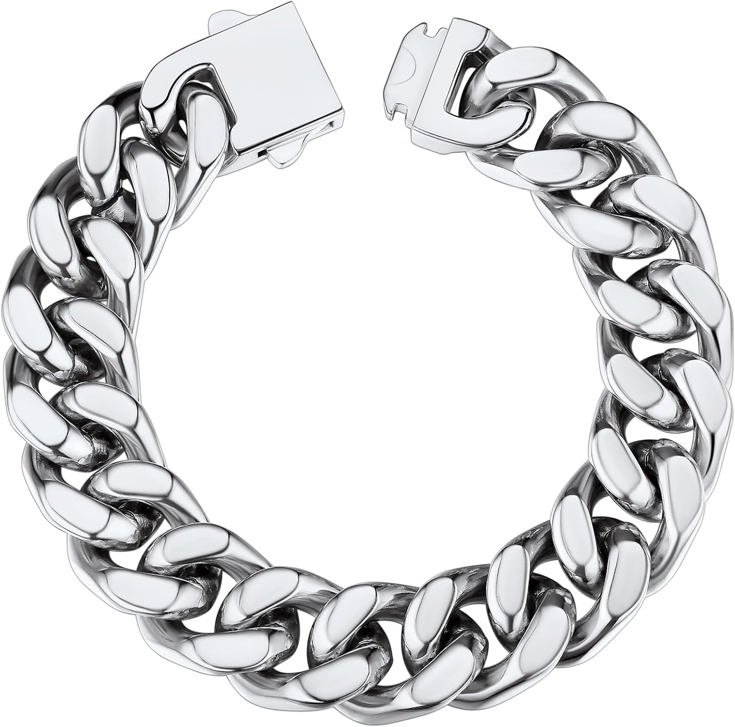 ChainsHouse Stainless Steel Cuban Link Bracelet for Men, Stylish Gift