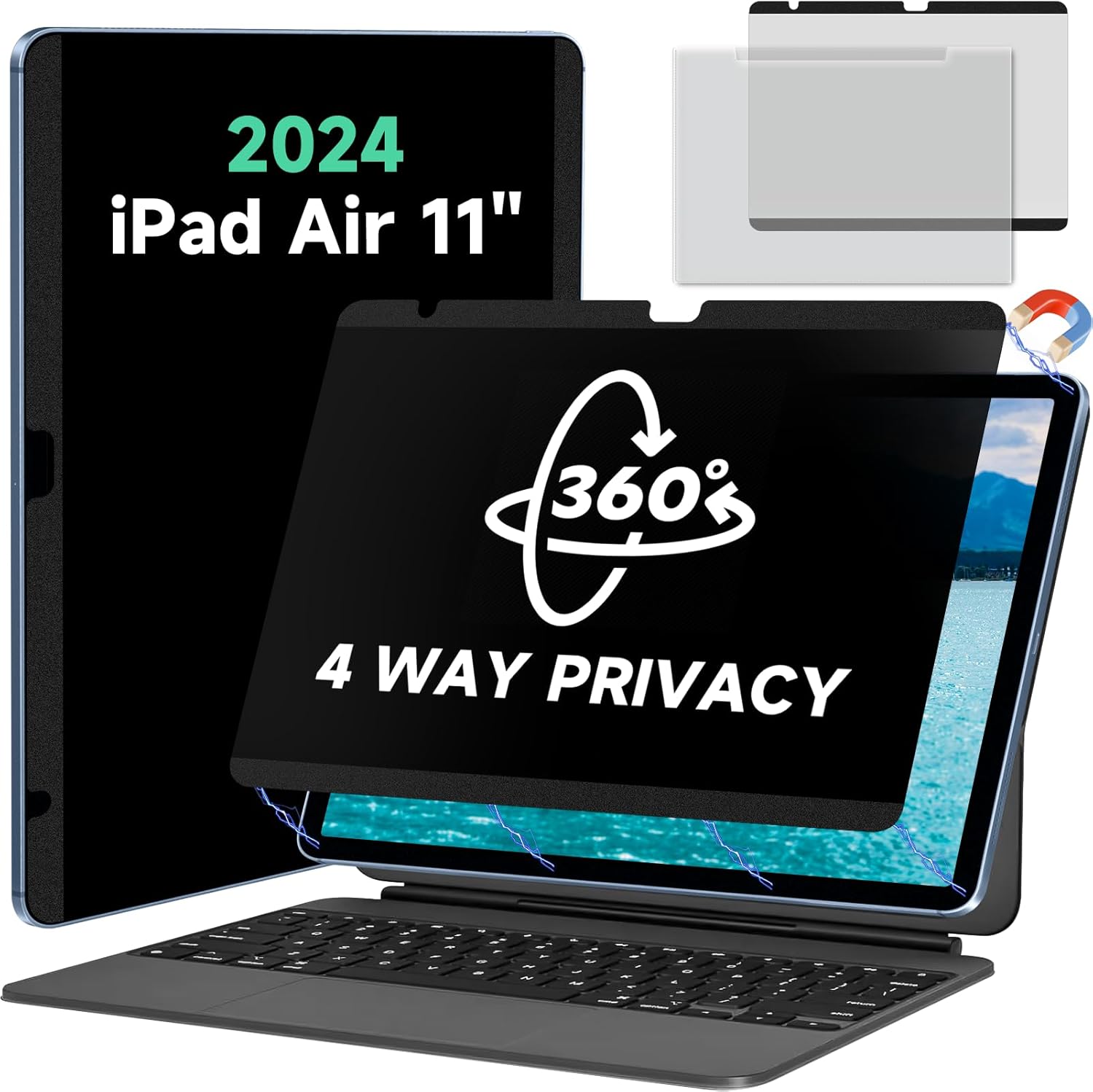 Magnetic Full Privacy Screen for iPad Air 11 inch M2/M3 Models