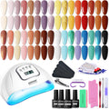 JODSONE 36 Pcs Gel Nail Polish Kit with UV Light for Manicure