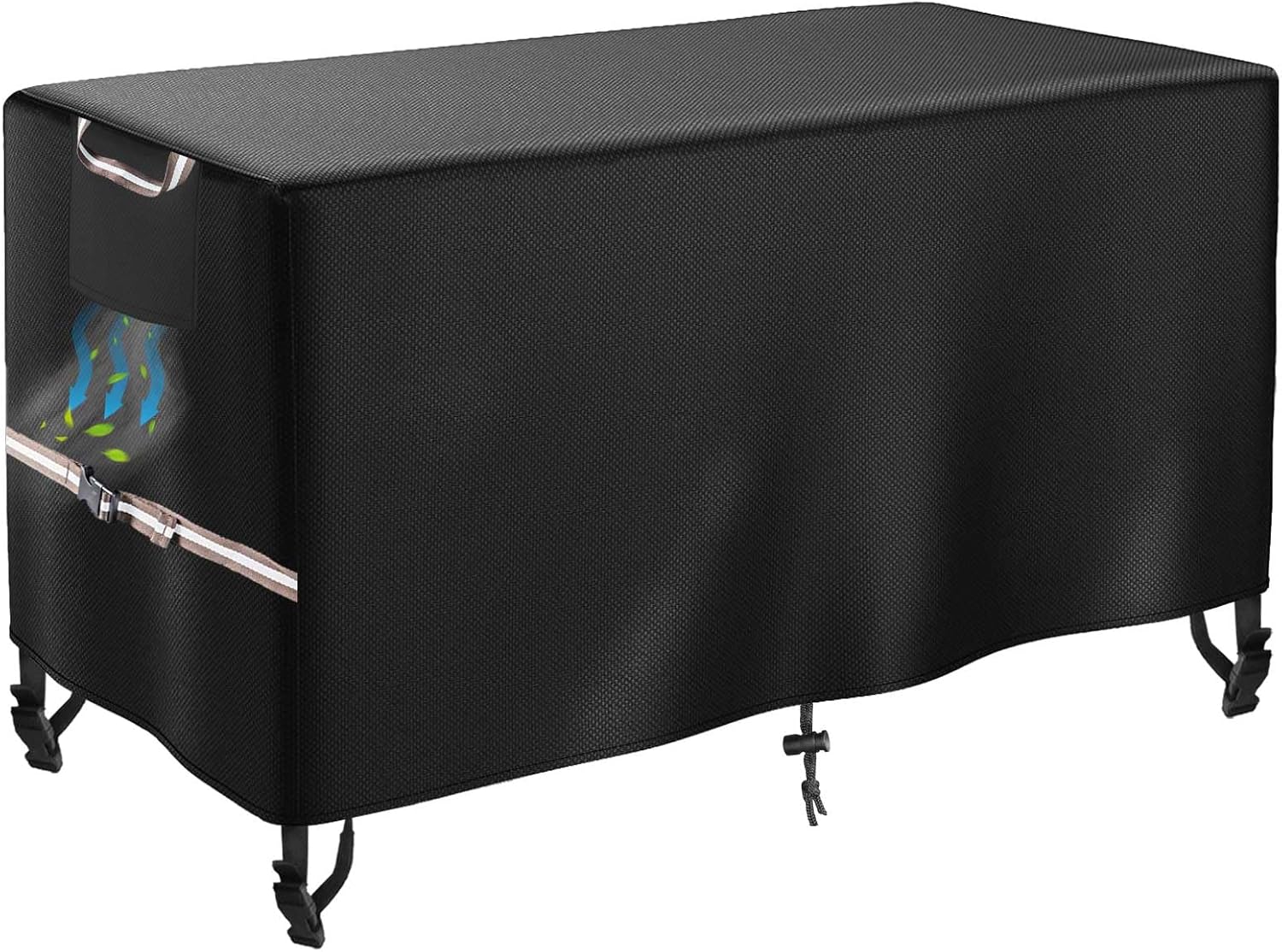 Rectangular Gas Fire Pit Table Cover for 45-48 Inch Tables