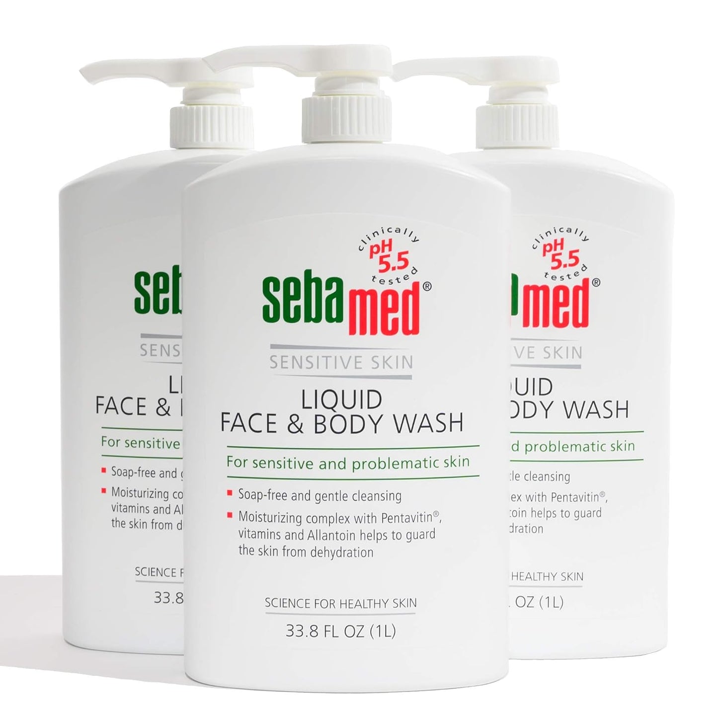 SEBAMED Paraben-Free Face and Body Wash for Sensitive Skin