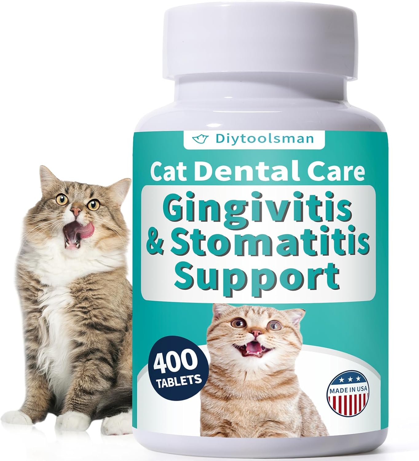 Cat Dental Care Tablets for Bad Breath and Gum Health Support