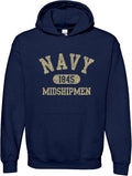 UGP Campus Apparel NCAA College Arch Hoodie - US Naval Academy