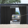 Waterproof Outdoor Curtain W105 x L95 Dark Gray - Heavy Duty Blackout