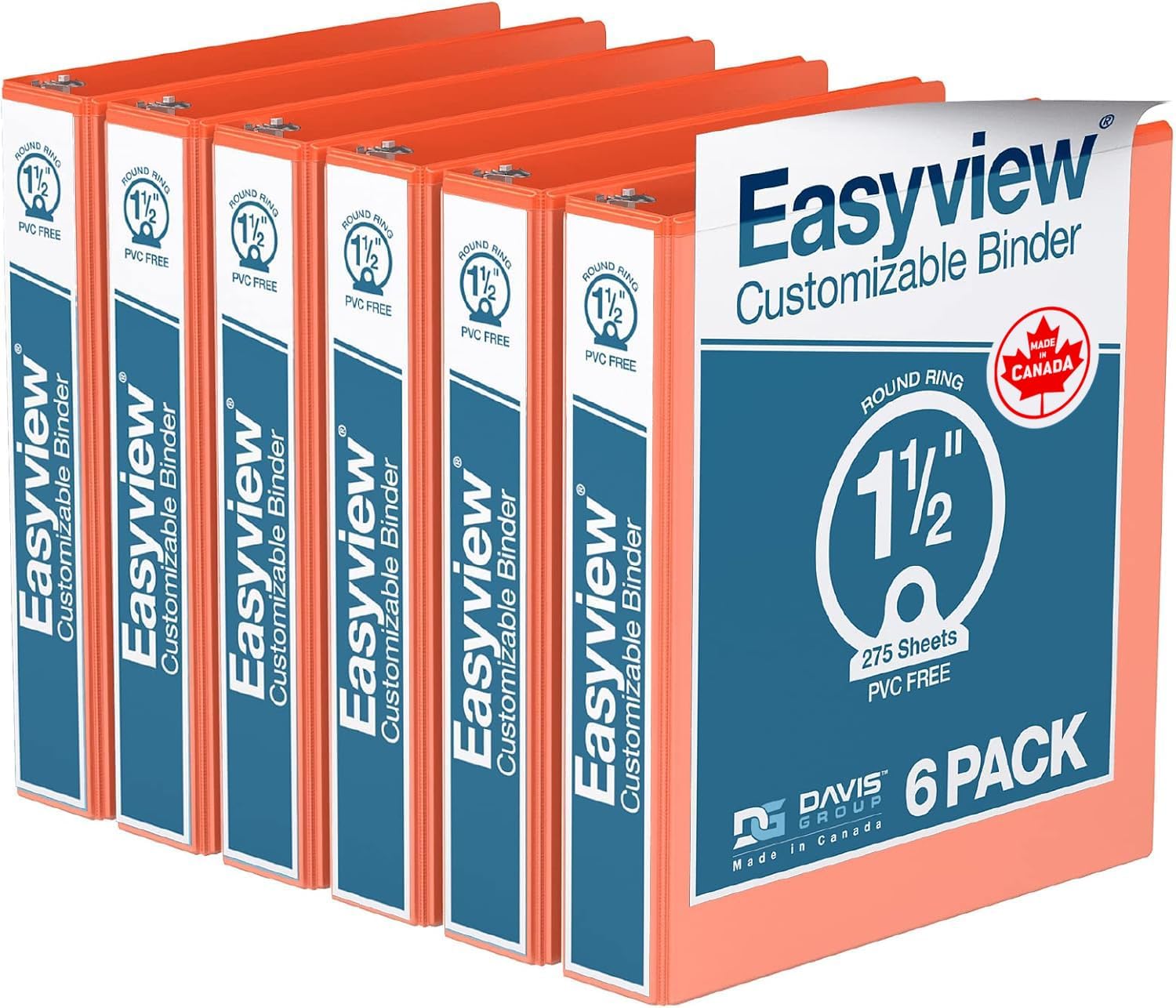 Easyview Premium 3-Ring Binders for School or Office Use