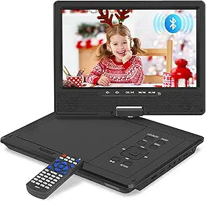 12.5 Portable DVD Player with Bluetooth and Swivel Screen