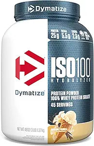 Dymatize ISO 100 Whey Protein Powder for Muscle Gains