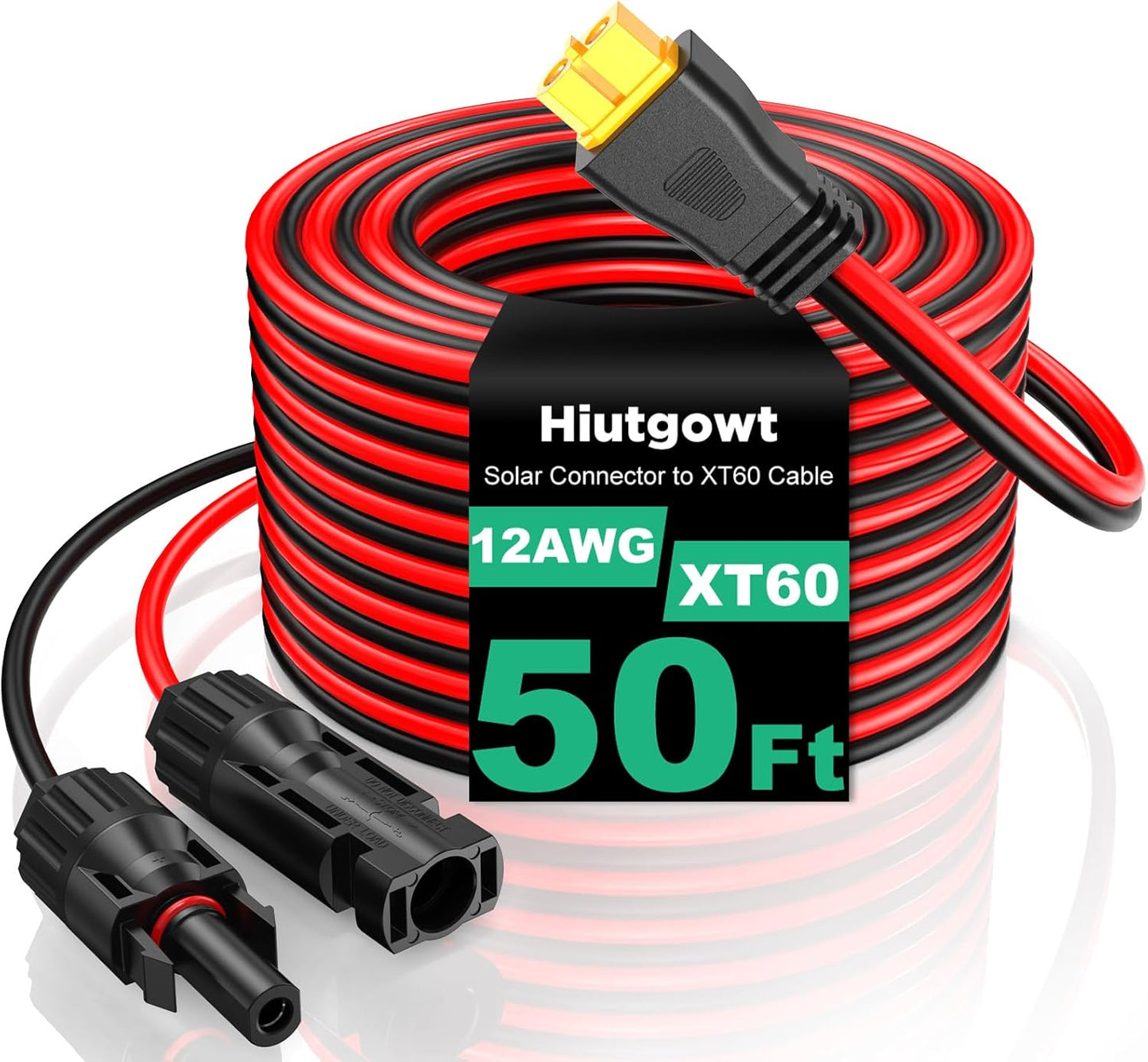 12AWG XT60 Solar Cable 50FT for Efficient Solar Charging