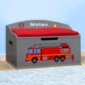 DIBSIES Personalized Creative Wonders Toy Box - Firetruck Design