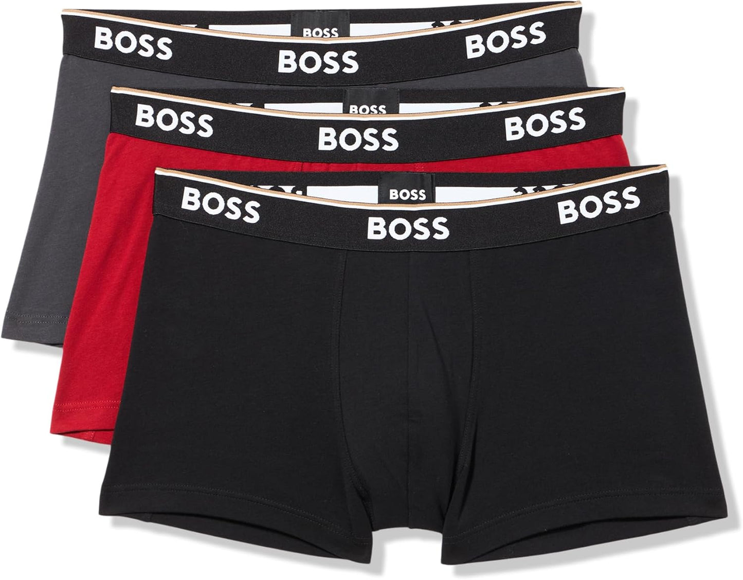 BOSS Men's 3-Pack Multi Color Bold Logo Trunks Review