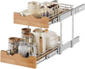 OCG Pull Out Cabinet Organizer 14 in W x 21 in D - 2 Tier Pull Out