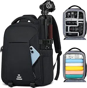 Lubardy Camera Bag for DSLR SLR Mirrorless with Anti-Theft Design
