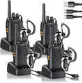 H888S Walkie Talkies Handheld Two Way Radio with Earpieces