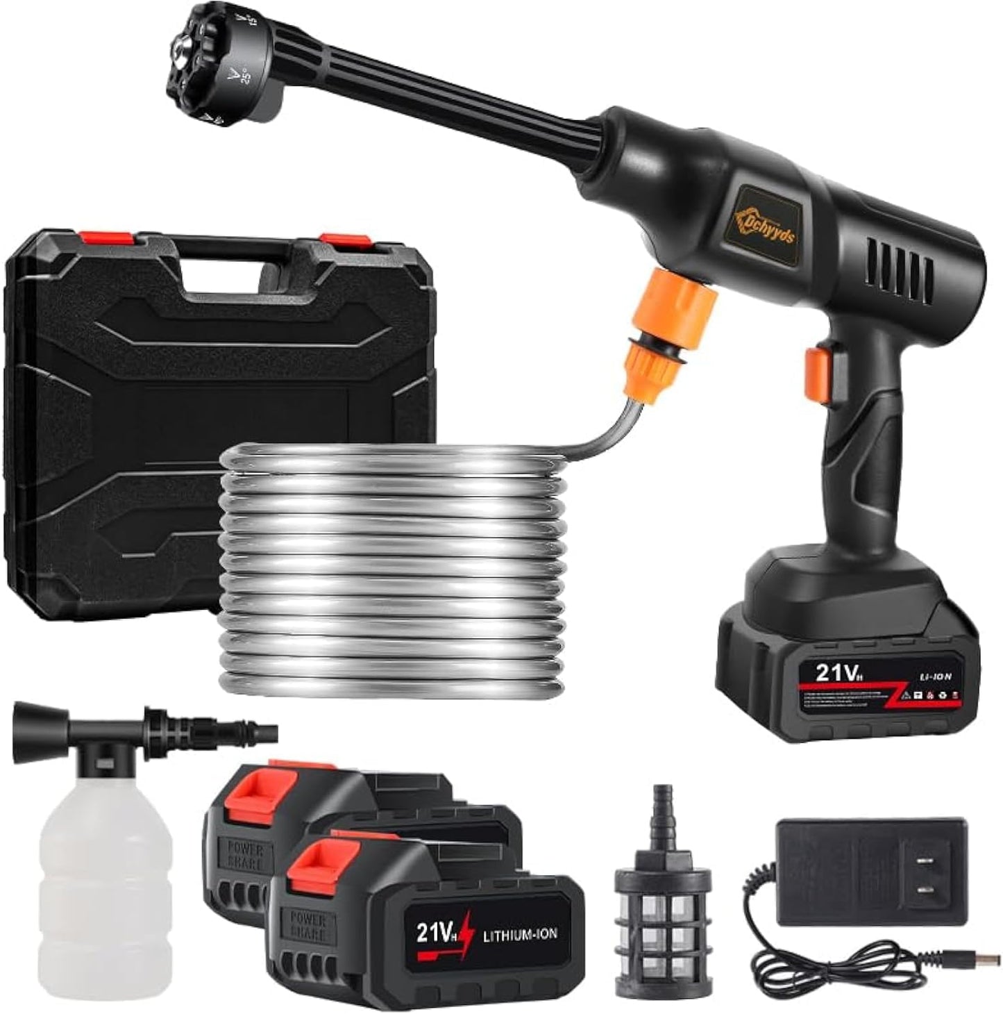 Portable Cordless Pressure Washer with 40000 mAh Battery Power