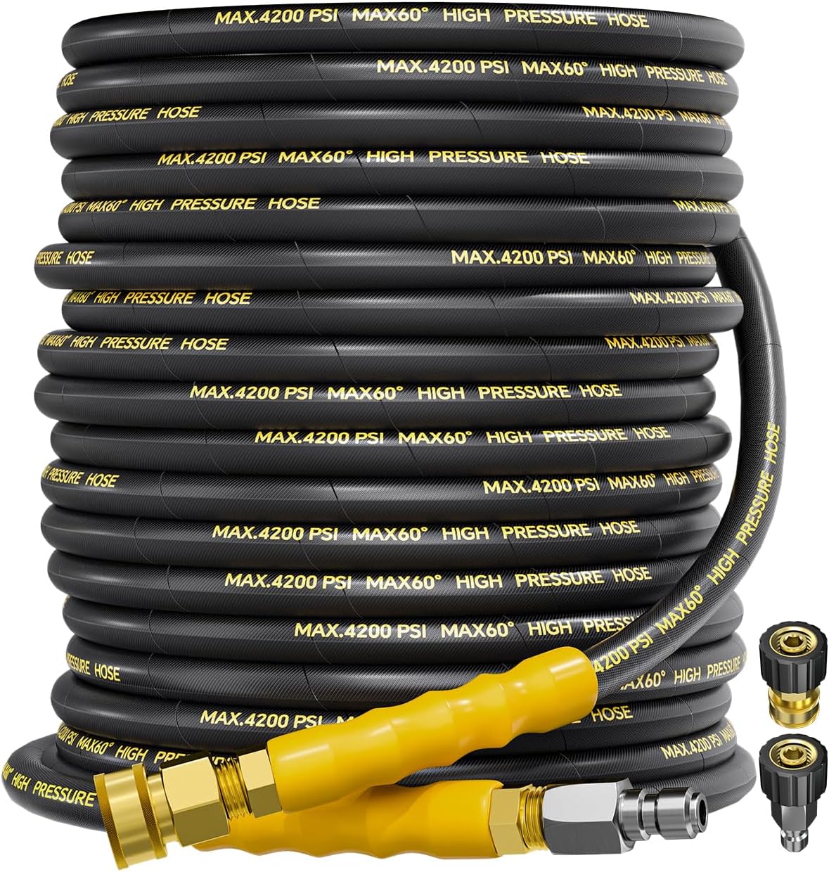 4200PSI Pressure Washer Hose 75FT for Hot and Cold Water Use