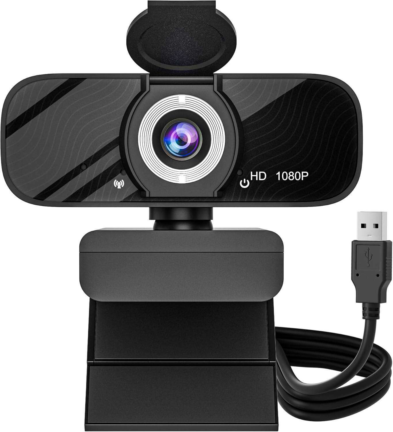 Gozvrpus USB HD Webcam with Microphone and Tripod for PCs