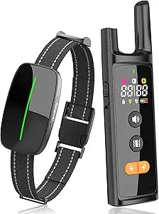 Dog Training Shock Collar with Remote and Waterproof Features