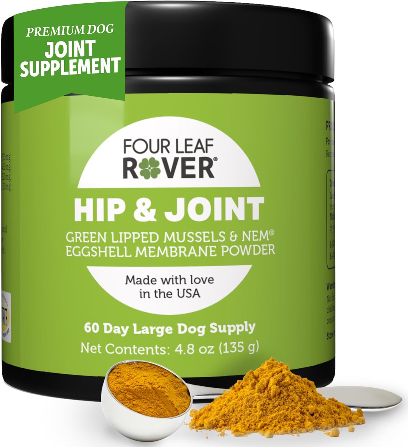 Hip & Joint Supplement for Dogs with Green Lipped Mussel & Curcumin