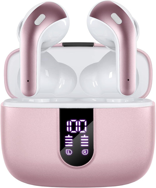TAGRY Wireless Earbuds: 60H Playback, Waterproof, Mic