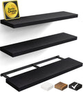 Floating Shelves for Wall 36 in Rustic Wood - Modern Minimalist