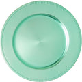 Simply Elegant Beaded Edge Plastic Charger Plate 13 in - Set of 12
