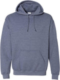 Gildan Mens Heavy Blend Hooded Sweatshirt Heather Navy 2XL