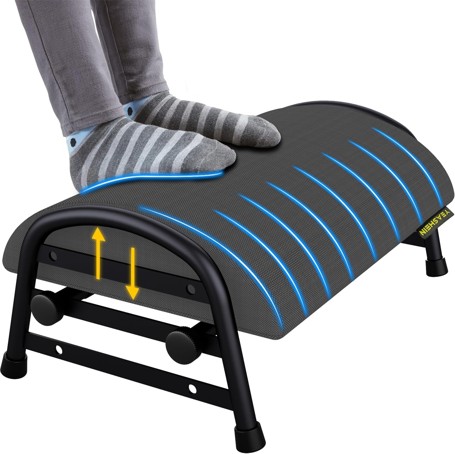 Comfortable Foot Stool for Desk with Adjustable Height Design