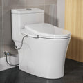 One Piece Elongated Toilet with Smart Bidet Seat - ADA Height Comfort