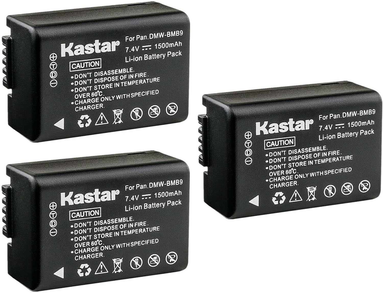 Kastar 3-Pack BP-DC9 Battery Replacement for Leica Cameras