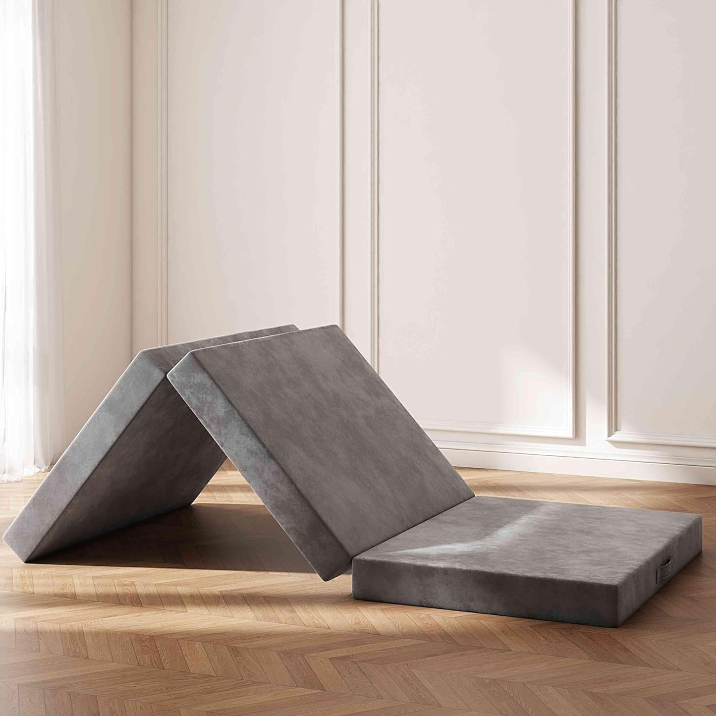 Swbvs Tri-Fold Memory Foam Mattress for Travel and Guests