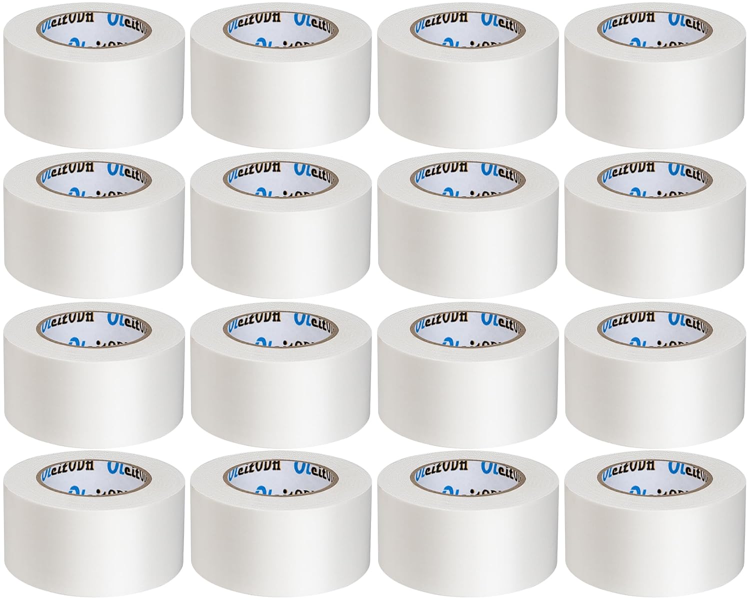 16 Pack Heavy Duty White Duct Tape for All-Weather Repairs