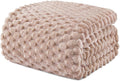 Cozy King Size Fleece Blanket for Bed - Stylish Jacquard Design