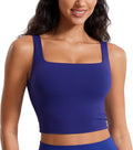 Butterluxe Square Neck Crop Tank Top - Lightweight Support for Yoga