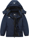 Kids Waterproof Ski Jacket - Fleece Lined Snowboarding Coat