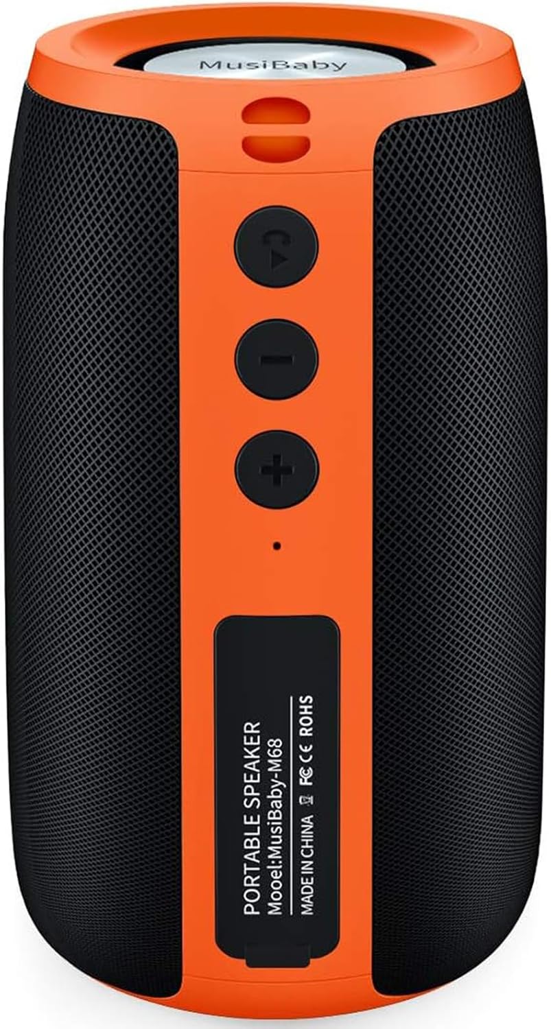 MusiBaby Bluetooth Speaker: Waterproof, Portable with Booming Bass