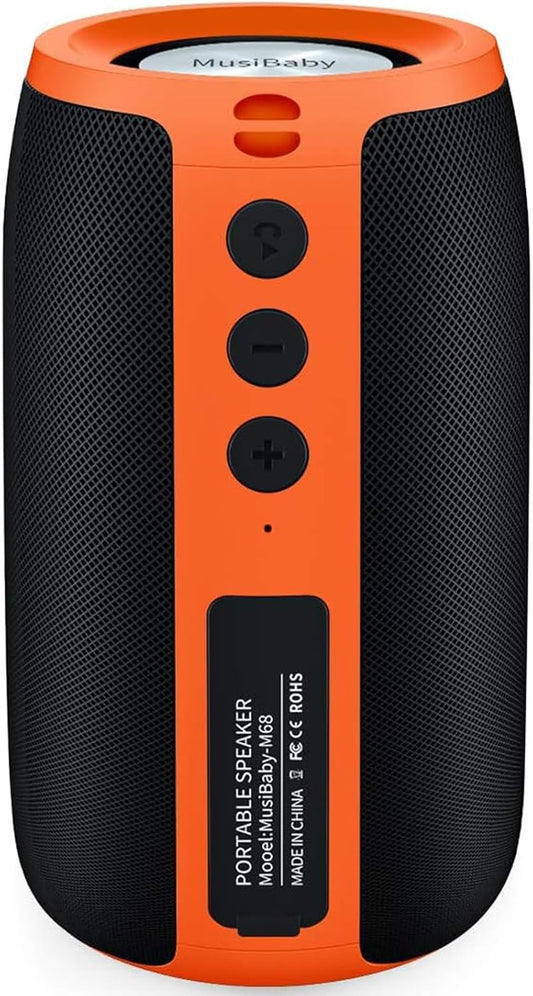 MusiBaby Bluetooth Speaker: Waterproof, Portable with Booming Bass