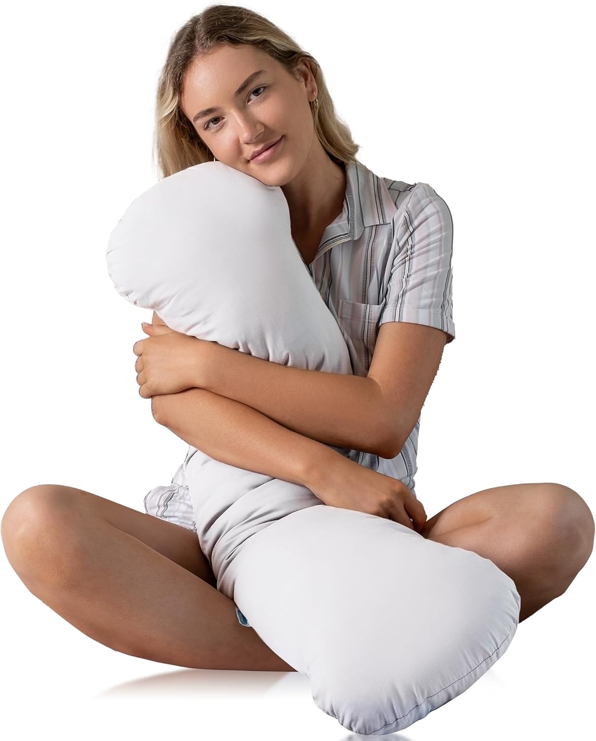 Weighted Body Pillow 6.5lbs for Better Sleep and Relaxation