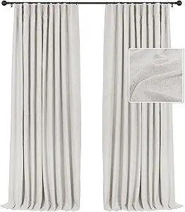 INOVADAY 100% Blackout Curtains for Bedroom & Living Room